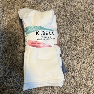 5/$20 ❤️𝙑𝙙𝙖𝙮 𝙘𝙡𝙤𝙨𝙚𝙩 𝙨𝙖𝙡𝙚 Women's Modal Roll Top Socks - 6 pairs